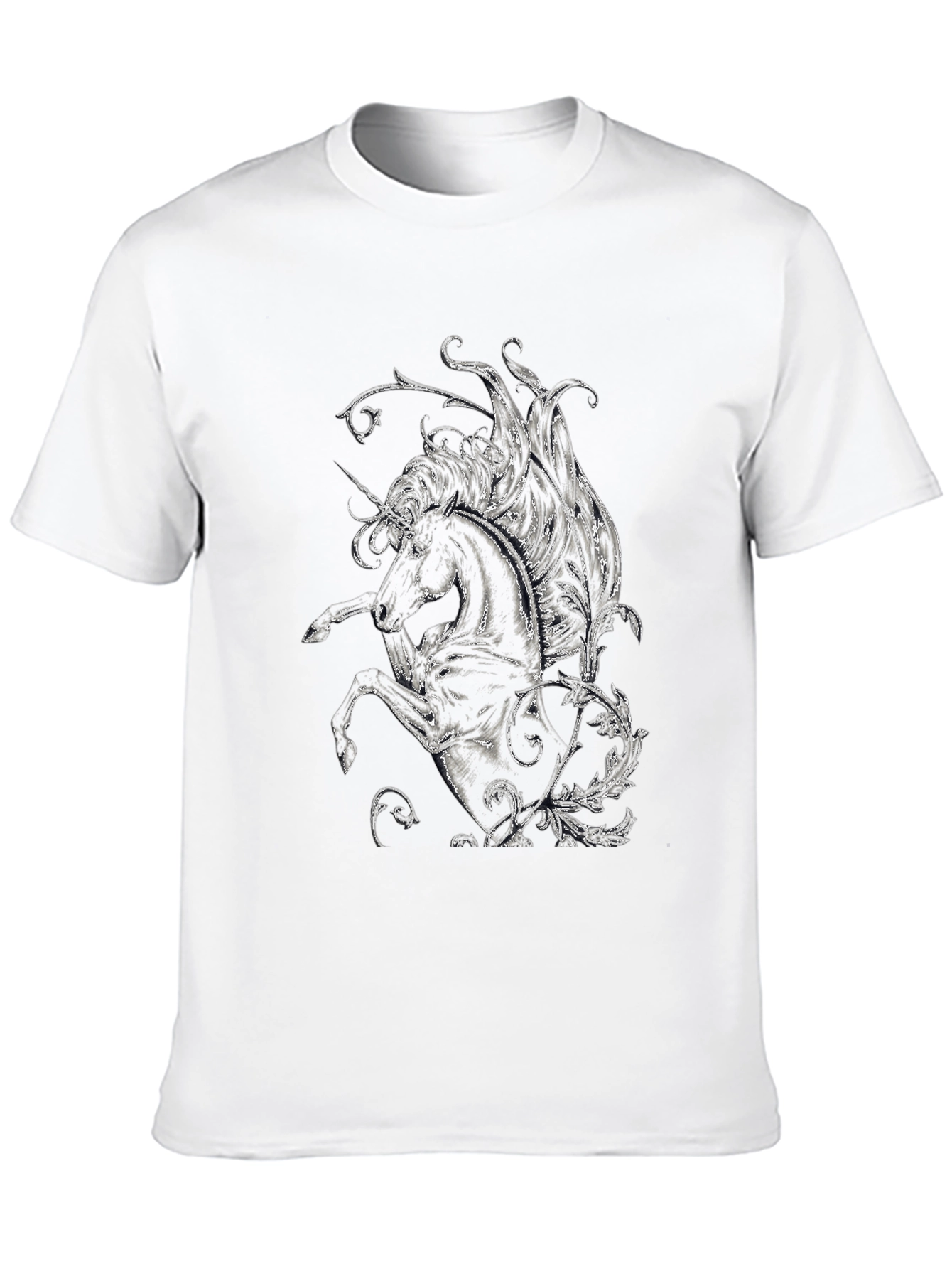 Black Unicorn Graphic Tee - Stylish Black T-Shirt view 10