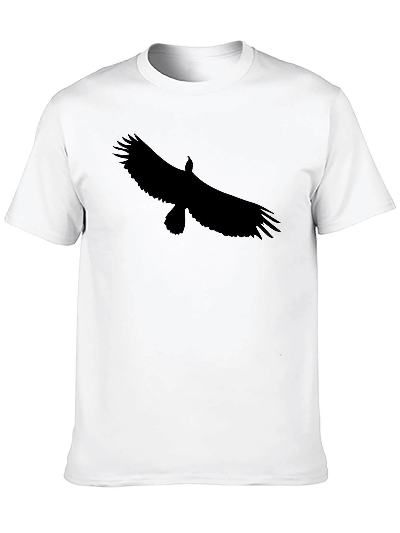 Black Men's Black Eagle Graphic Tee - Stylish Casual Wear view 10