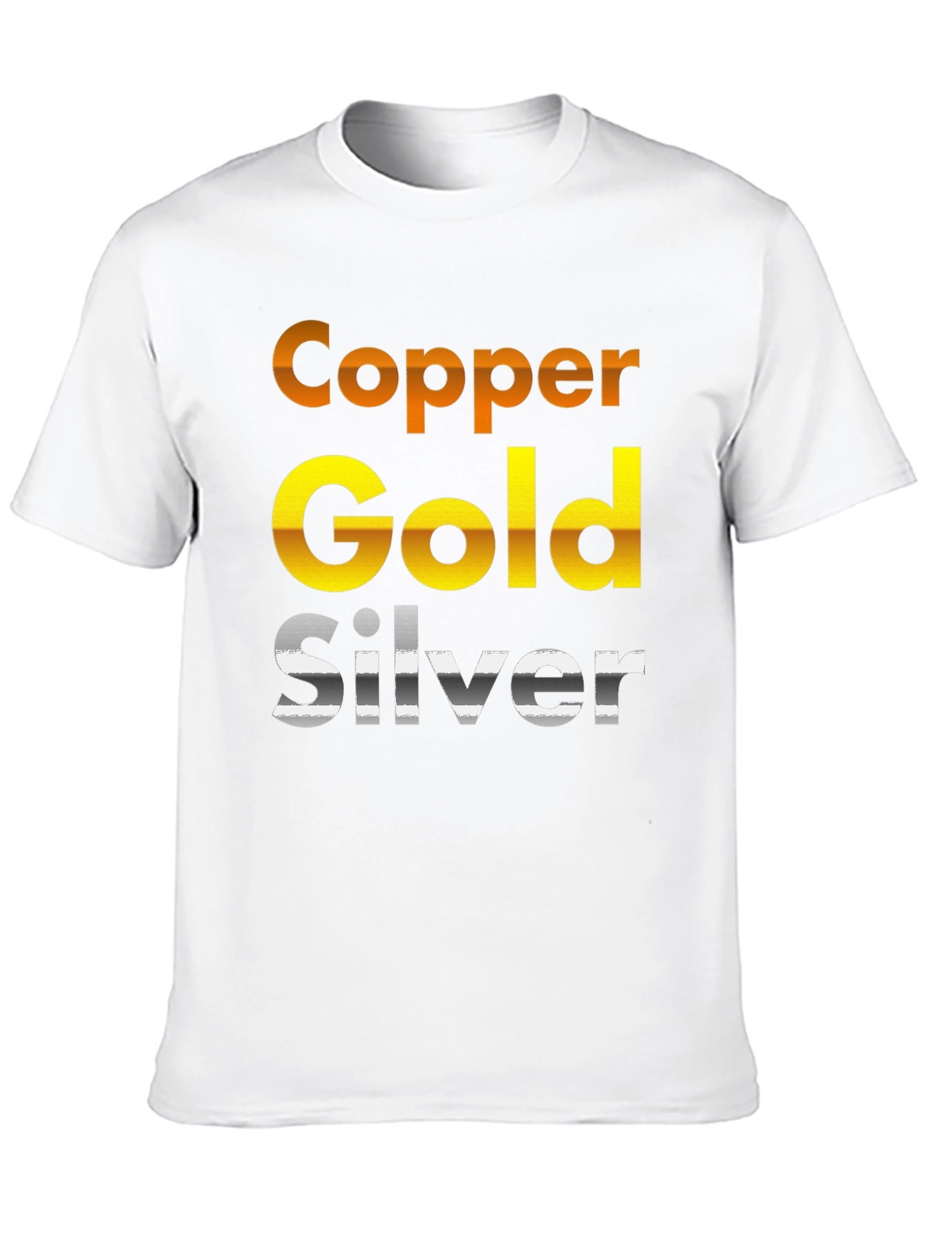 Black Copper Gold Silver T-Shirt view 10