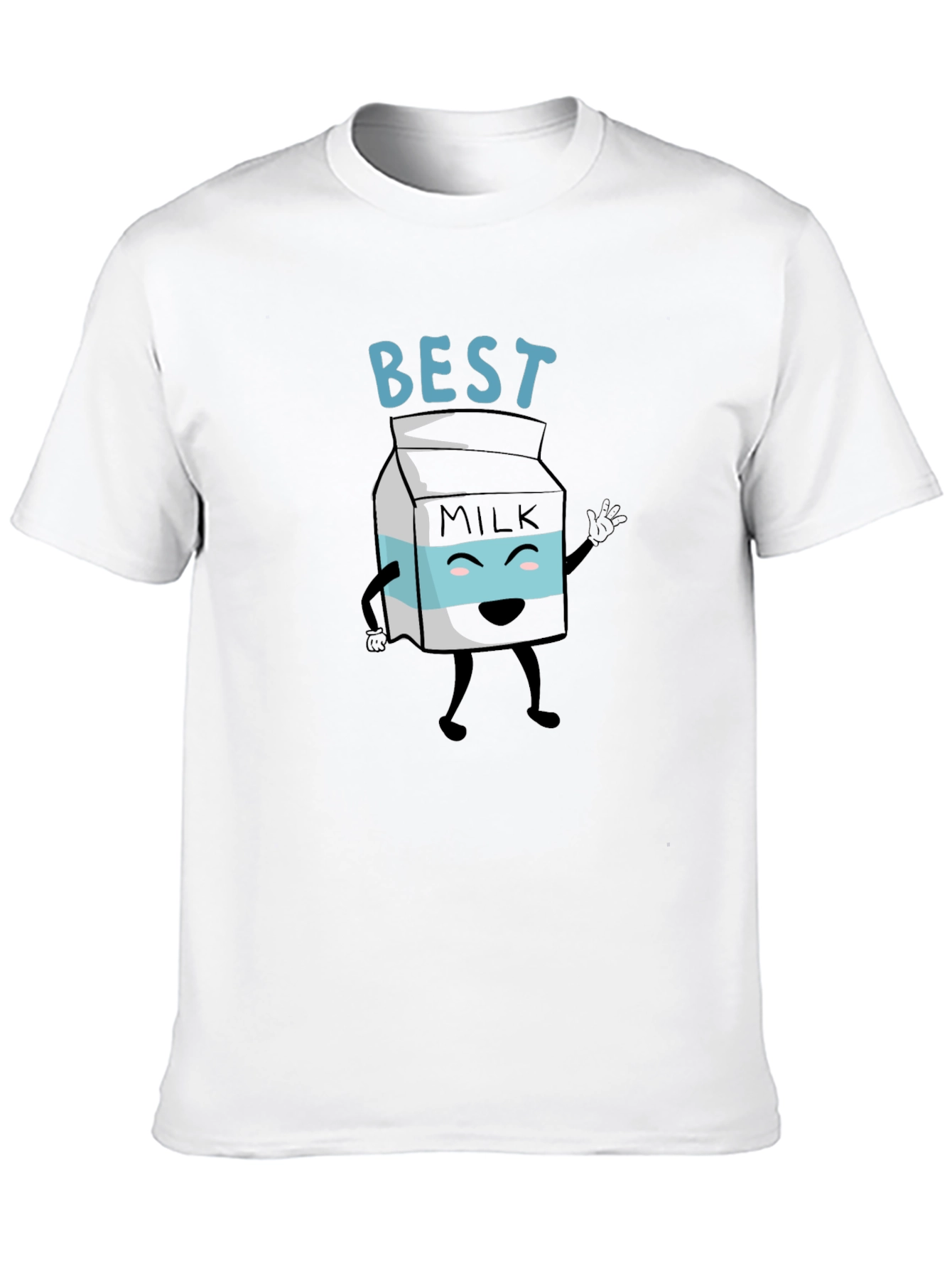Black Best Milk Cartoon Graphic Tee view 10
