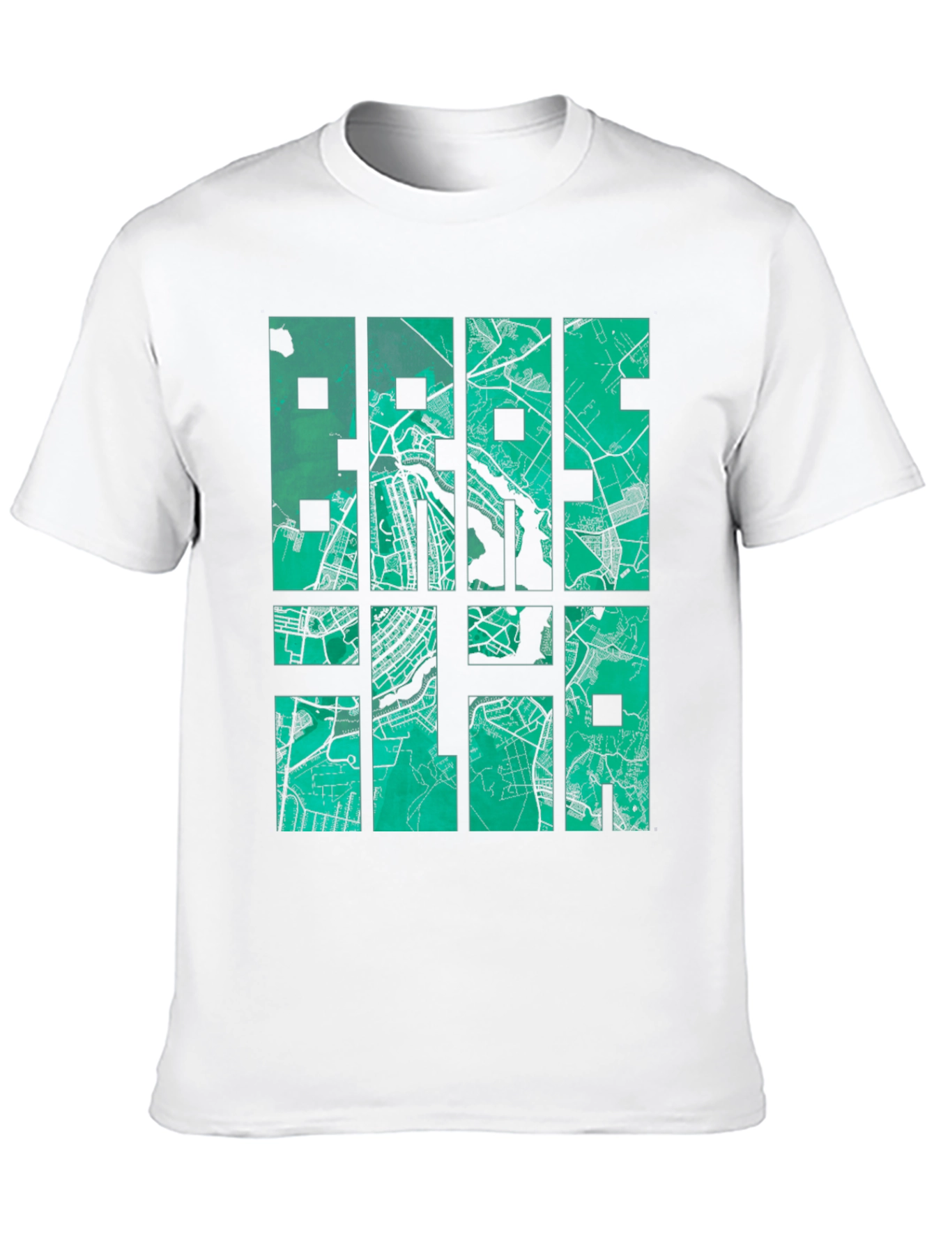 Black Brasilia Map T-Shirt - Stylish Cityscape Design view 10