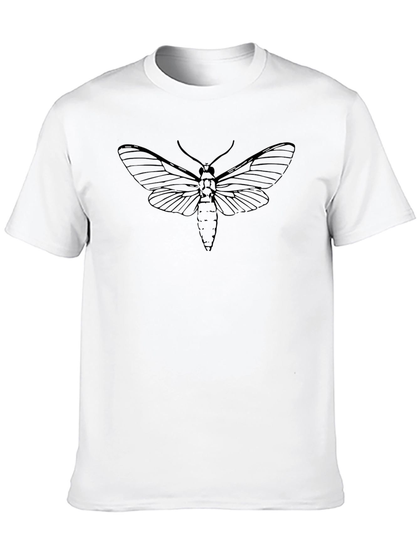 Black Moth Graphic Tee - Classic Black T-Shirt view 10