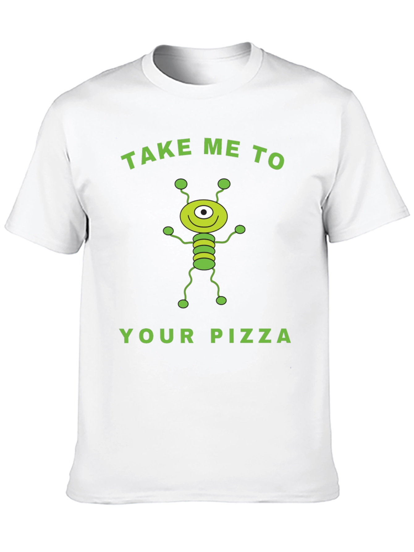Black Alien Pizza Graphic Tee - Fun & Unique! view 10