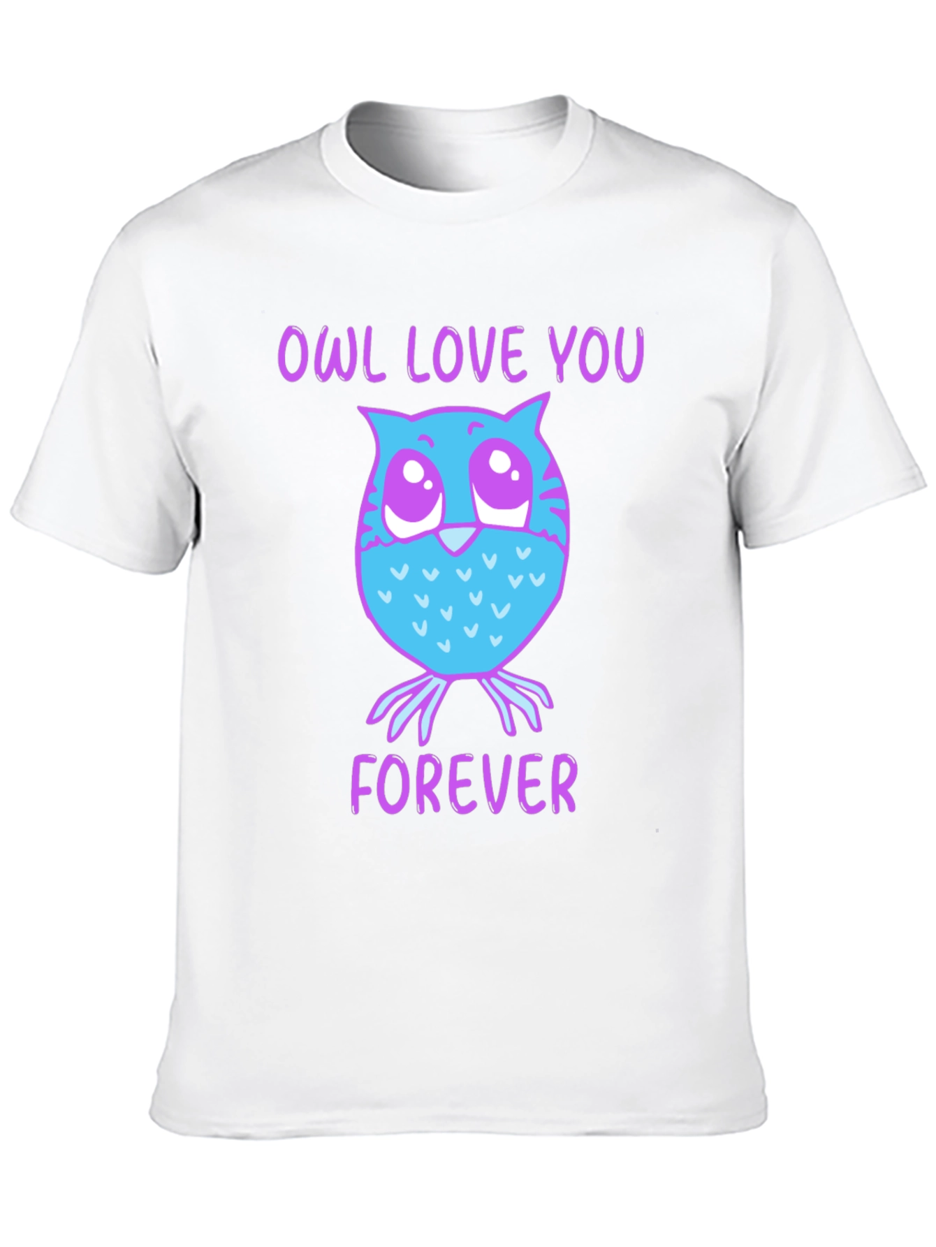 Black Owl Love You Forever Graphic T-Shirt view 10