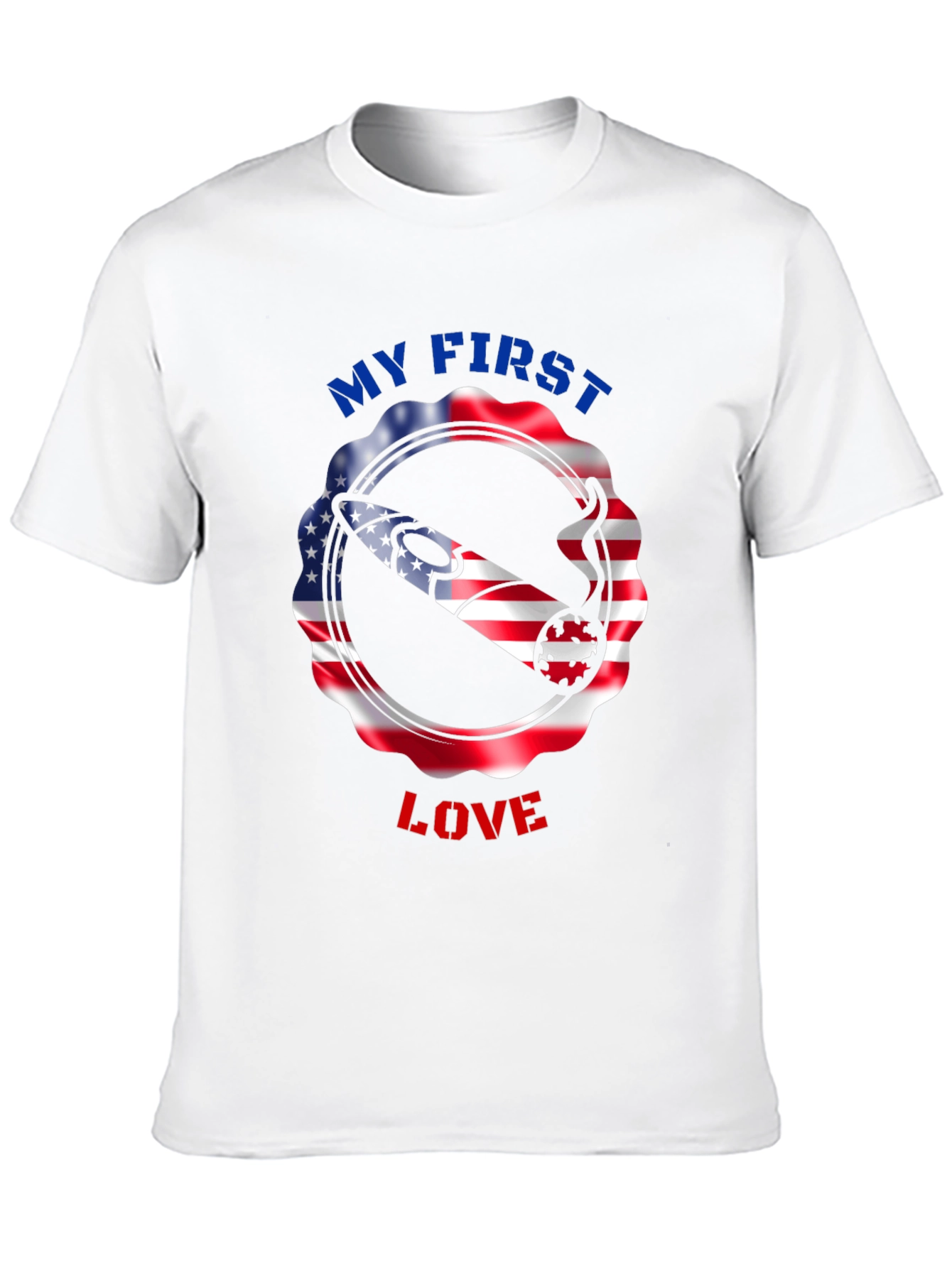 Black My First Love Graphic T-Shirt view 10