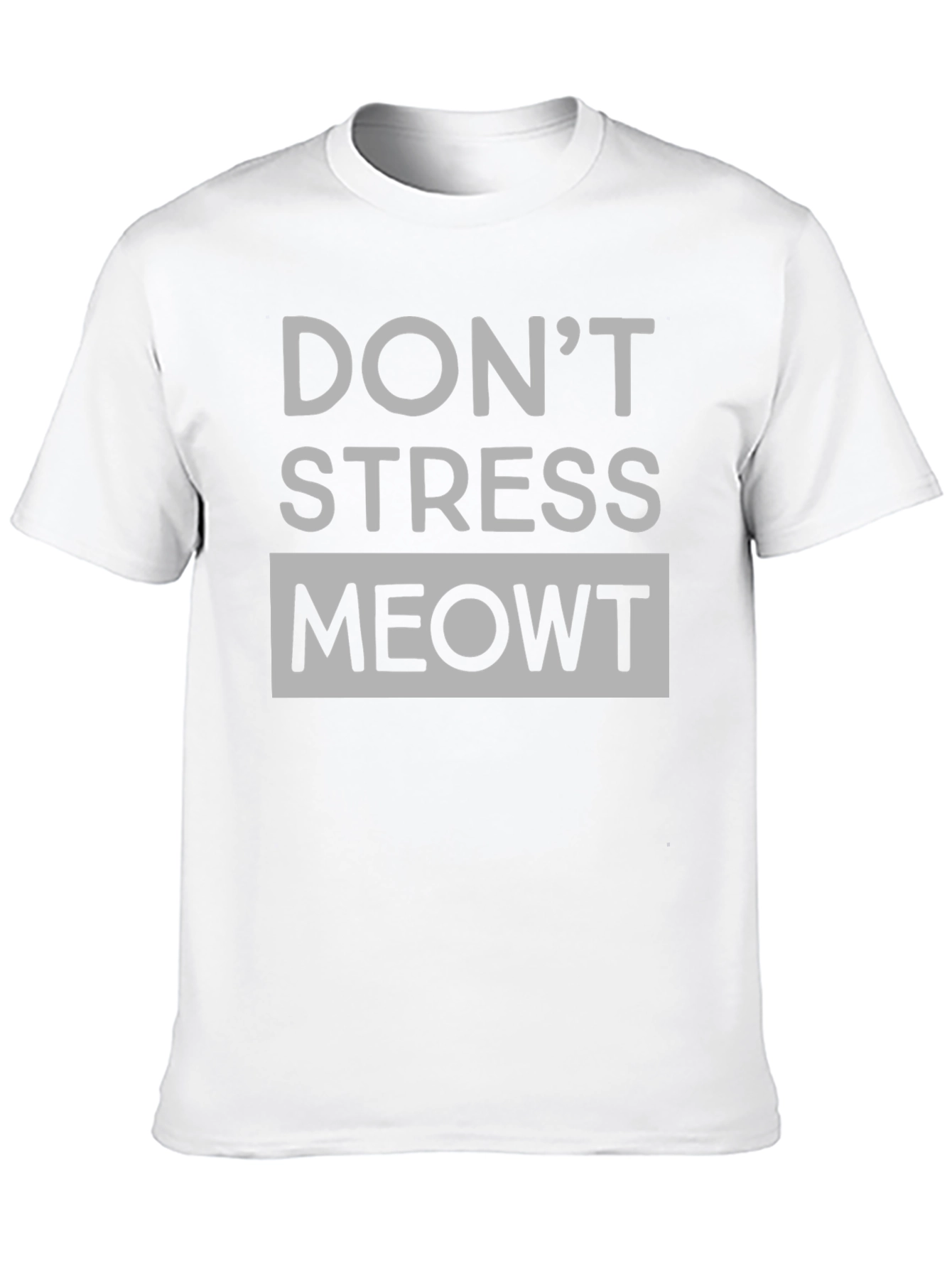 Black Don't Stress Meowt Black Graphic Tee view 10
