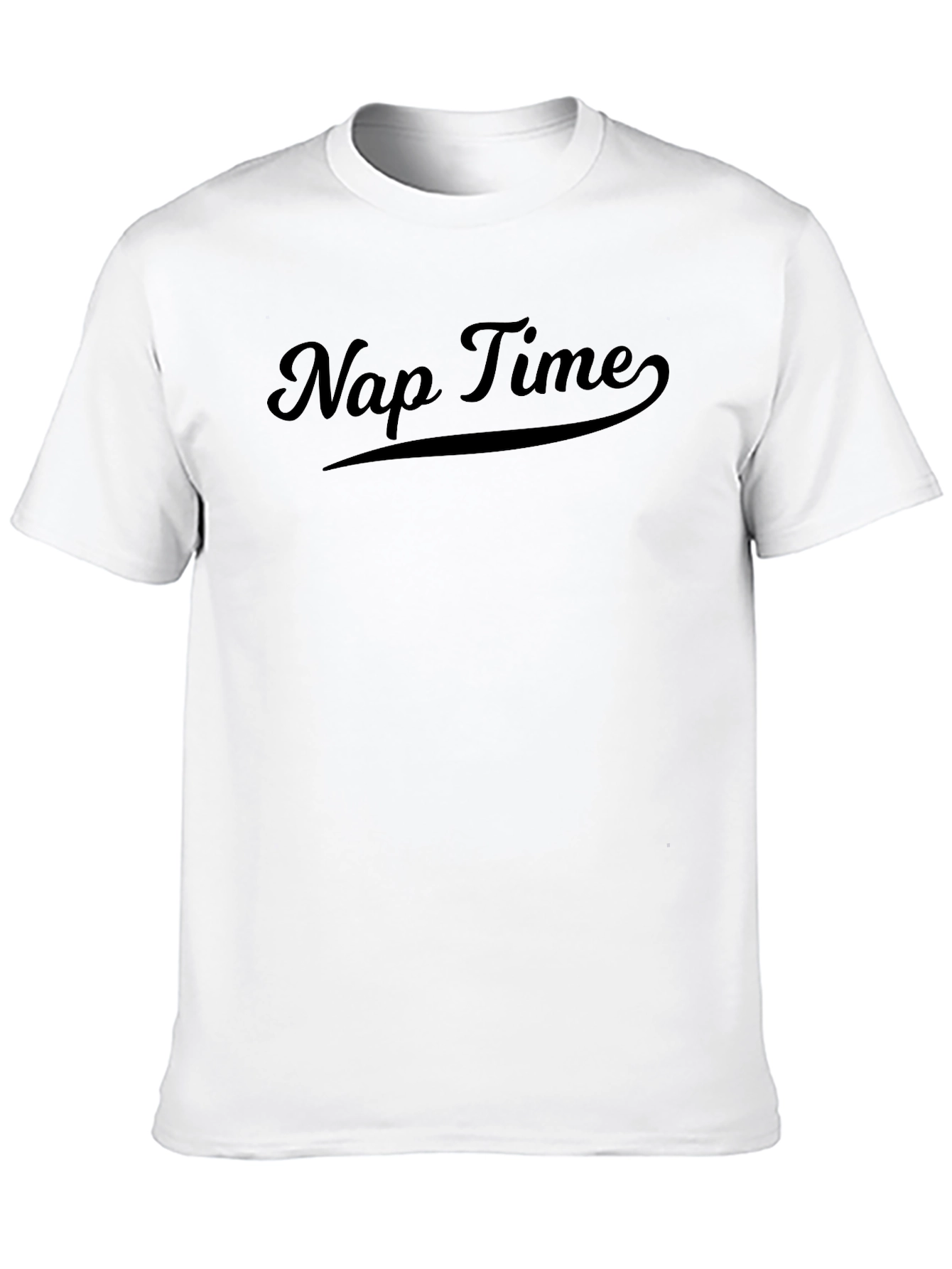Black Nap Time Black Cotton Blend T-Shirt view 10
