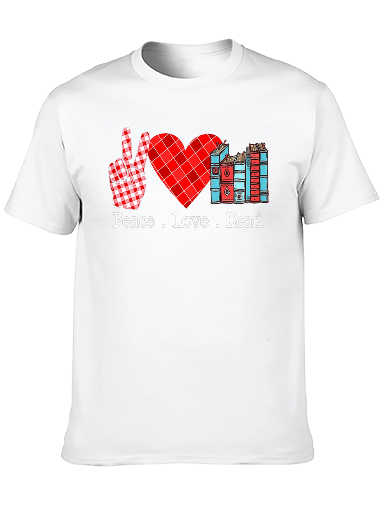 Black Peace Love Read Graphic Tee view 10