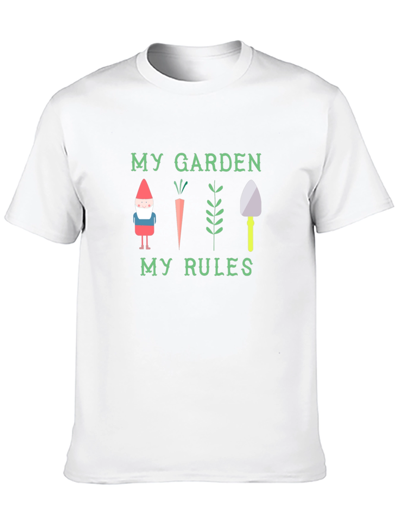 Black My Garden My Rules Graphic T-Shirt view 10