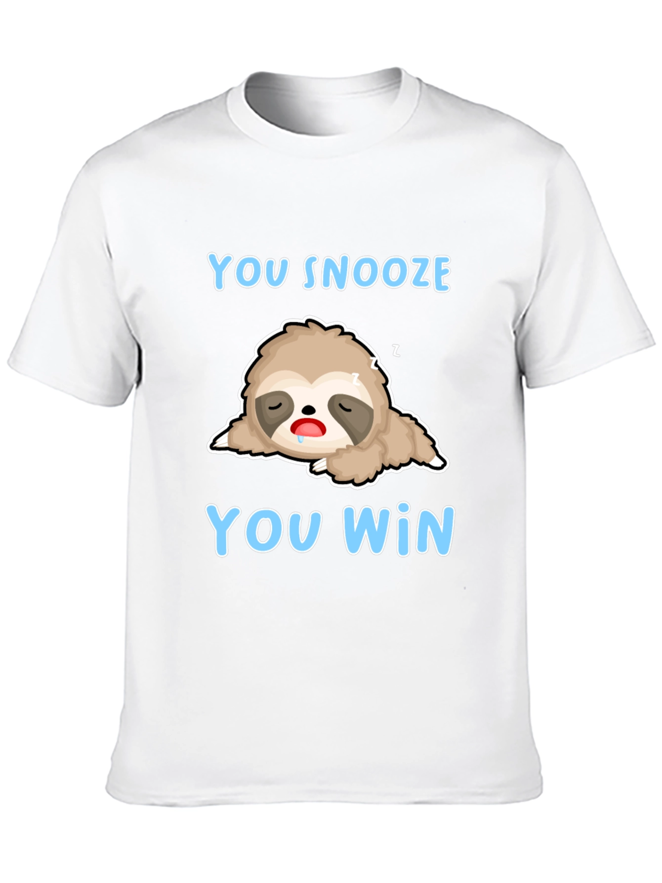 Black You Snooze You Win Sloth T-Shirt view 10