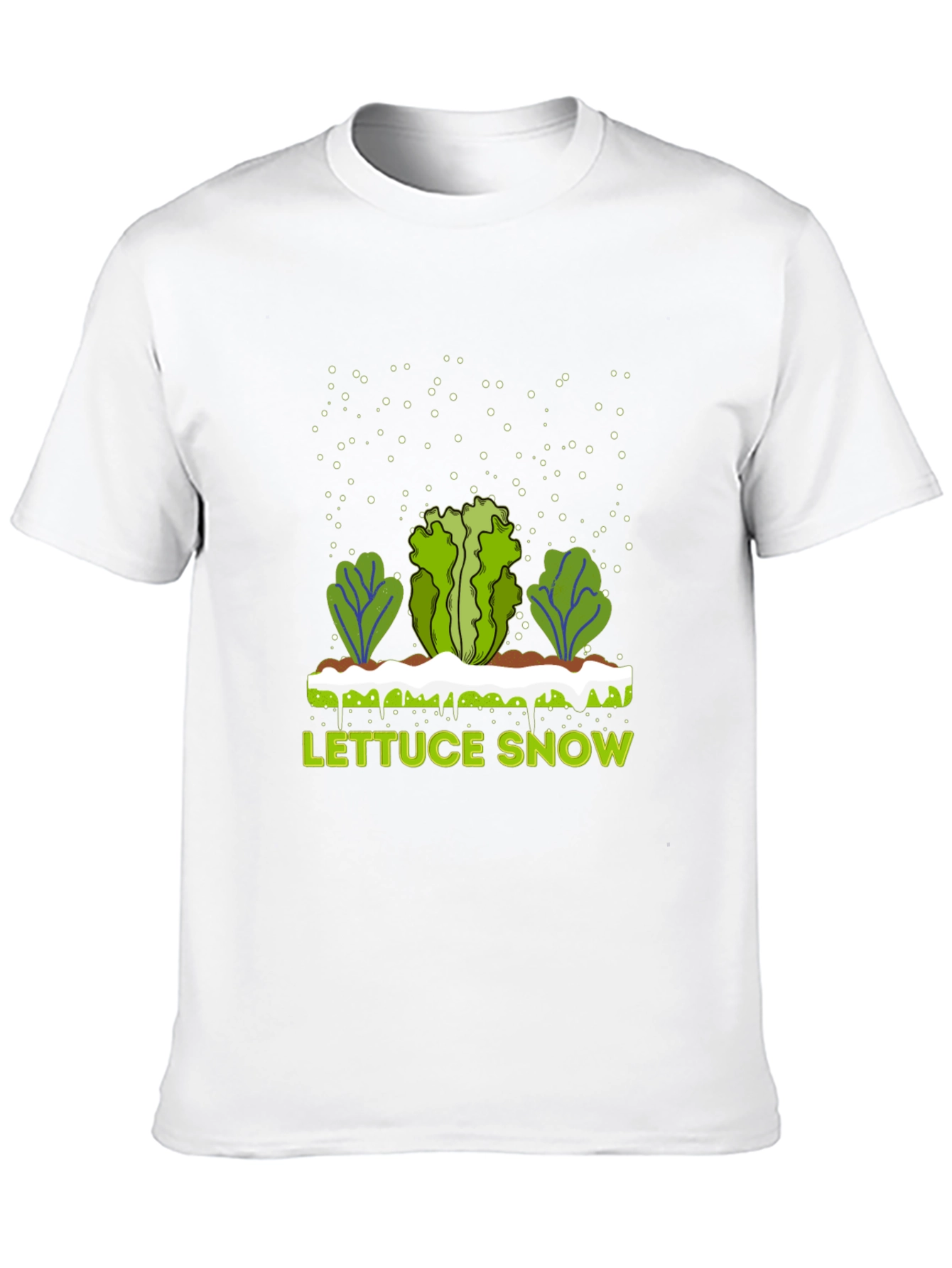 Black Lettuce Snow Novelty Graphic T-Shirt view 10