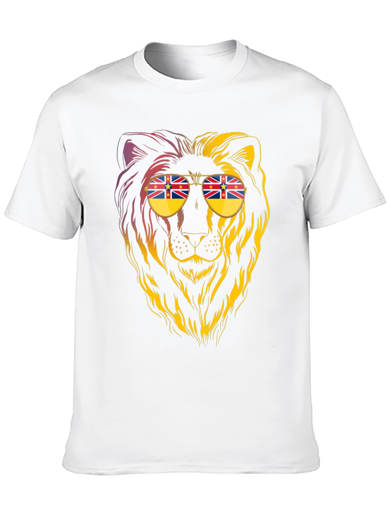 Black Lion Sunglasses Graphic Tee - Cool & Unique Design view 10
