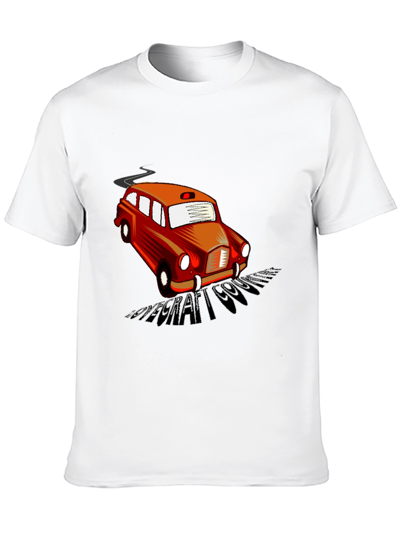 Black Retro Car T-Shirt - Cool Graphic Tee view 10