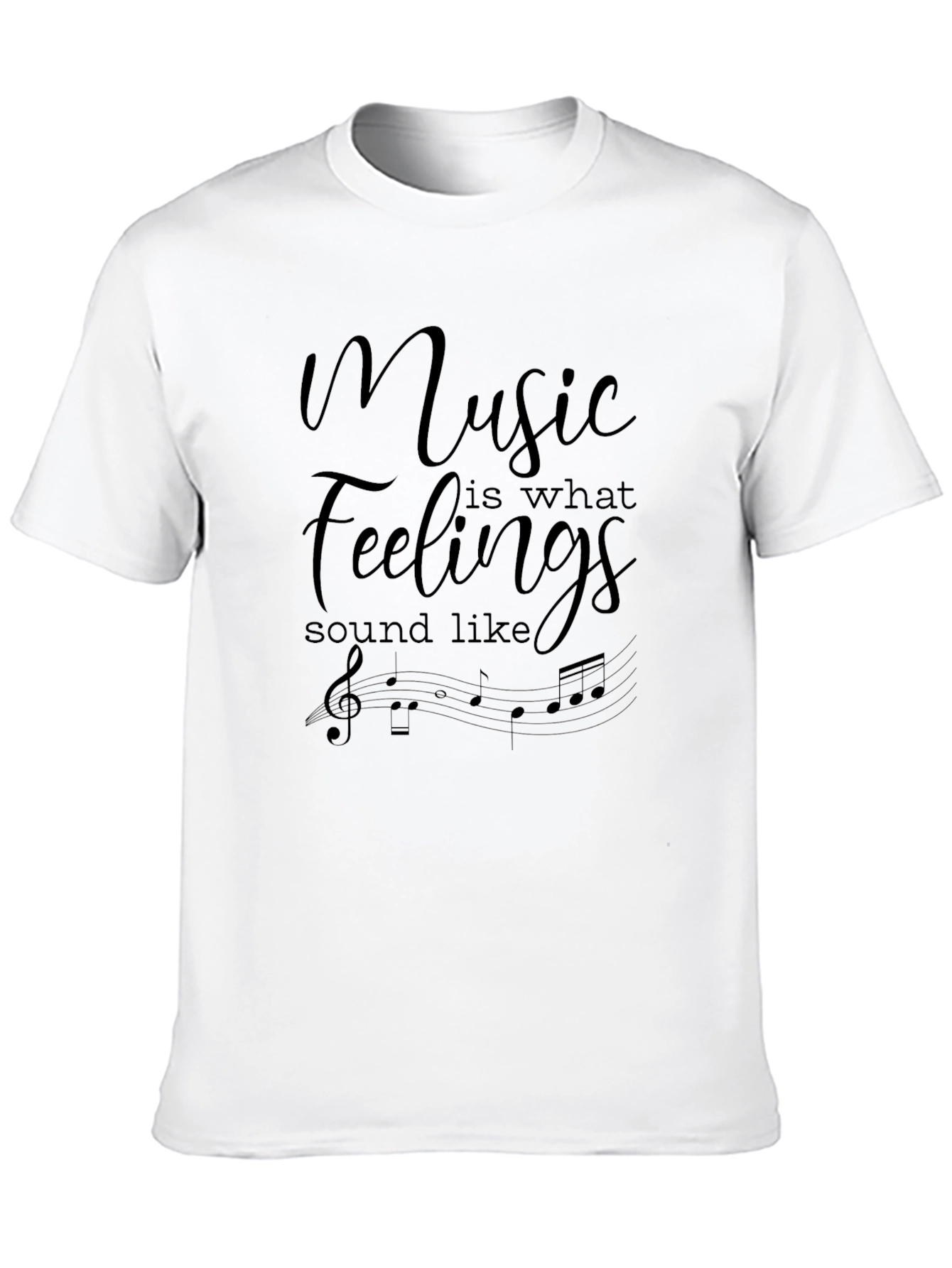 Black Music is What Feelings Sound Like Black T-Shirt view 10
