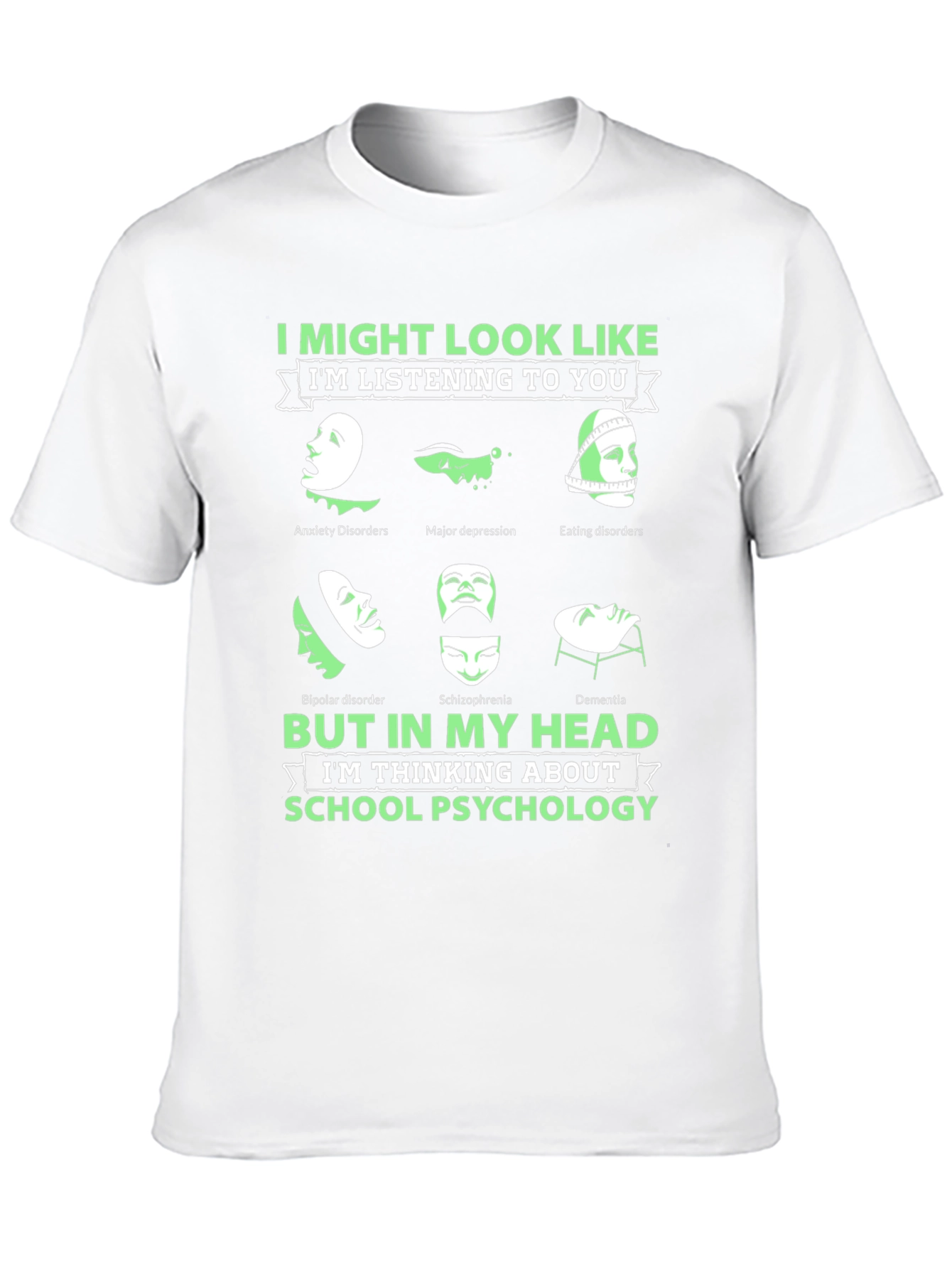 Black School Psychology Mental Health T-Shirt view 10
