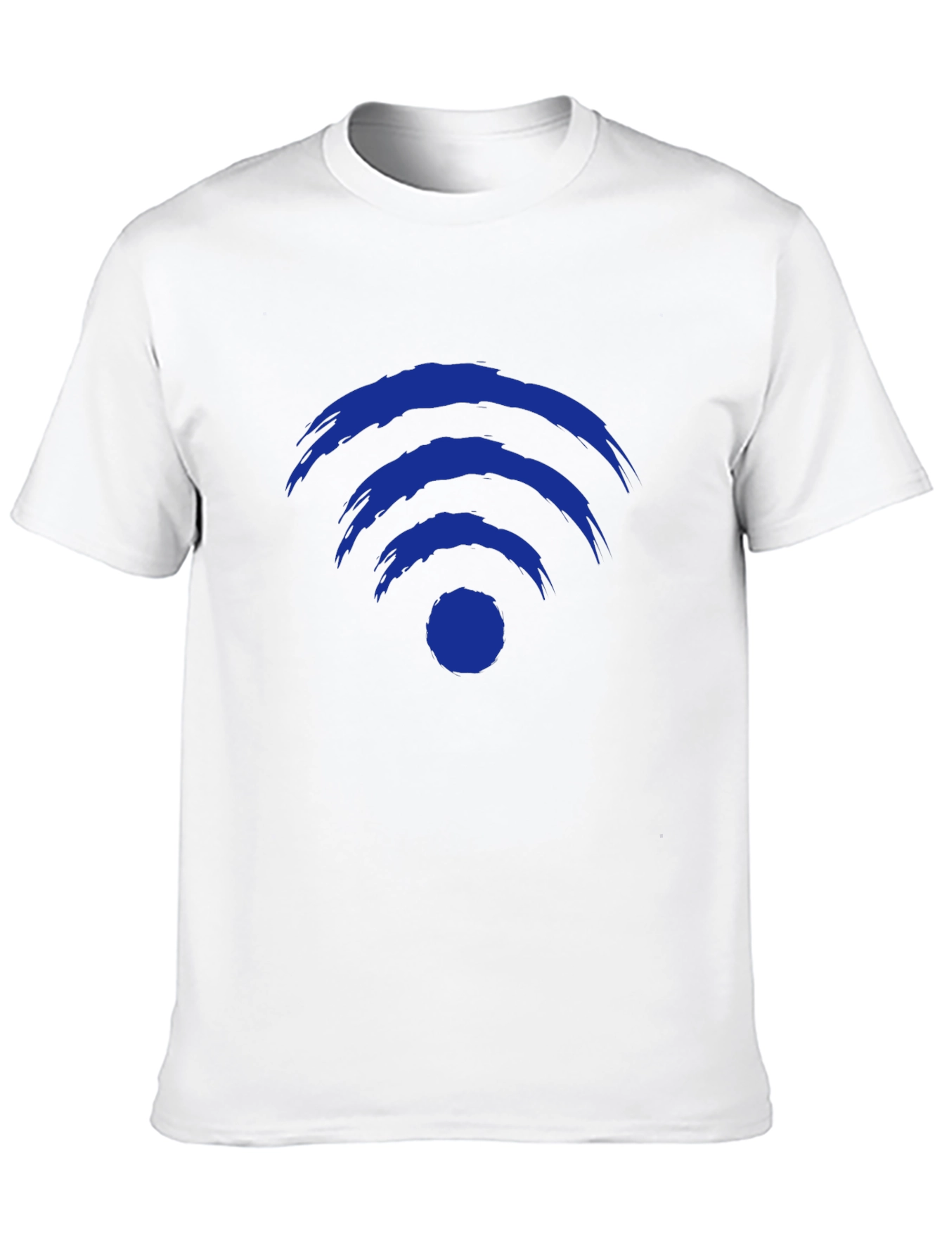 Black Abstract WiFi Symbol Graphic Tee - Black view 10