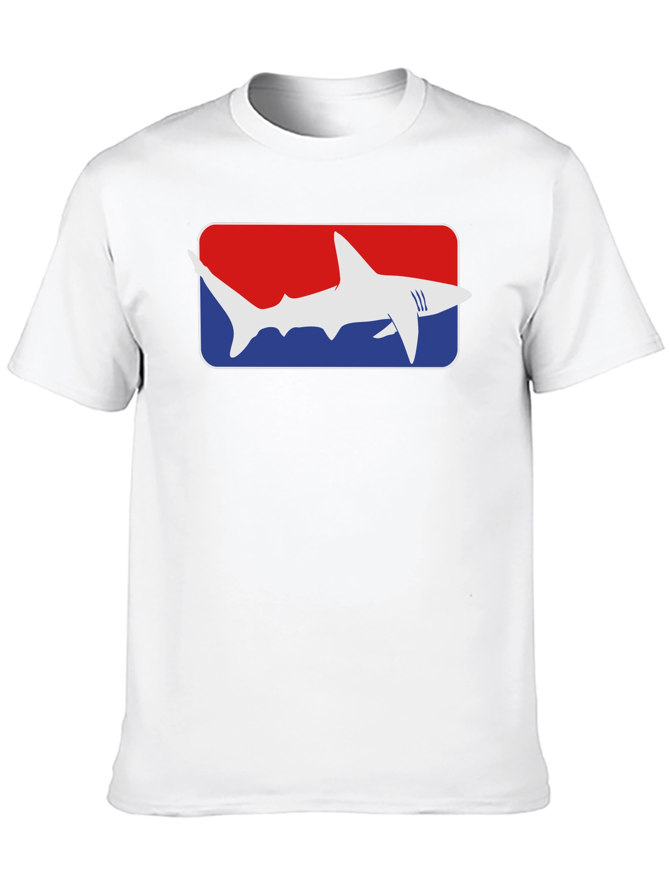 Black Shark Graphic Tee - Red White and Blue view 10