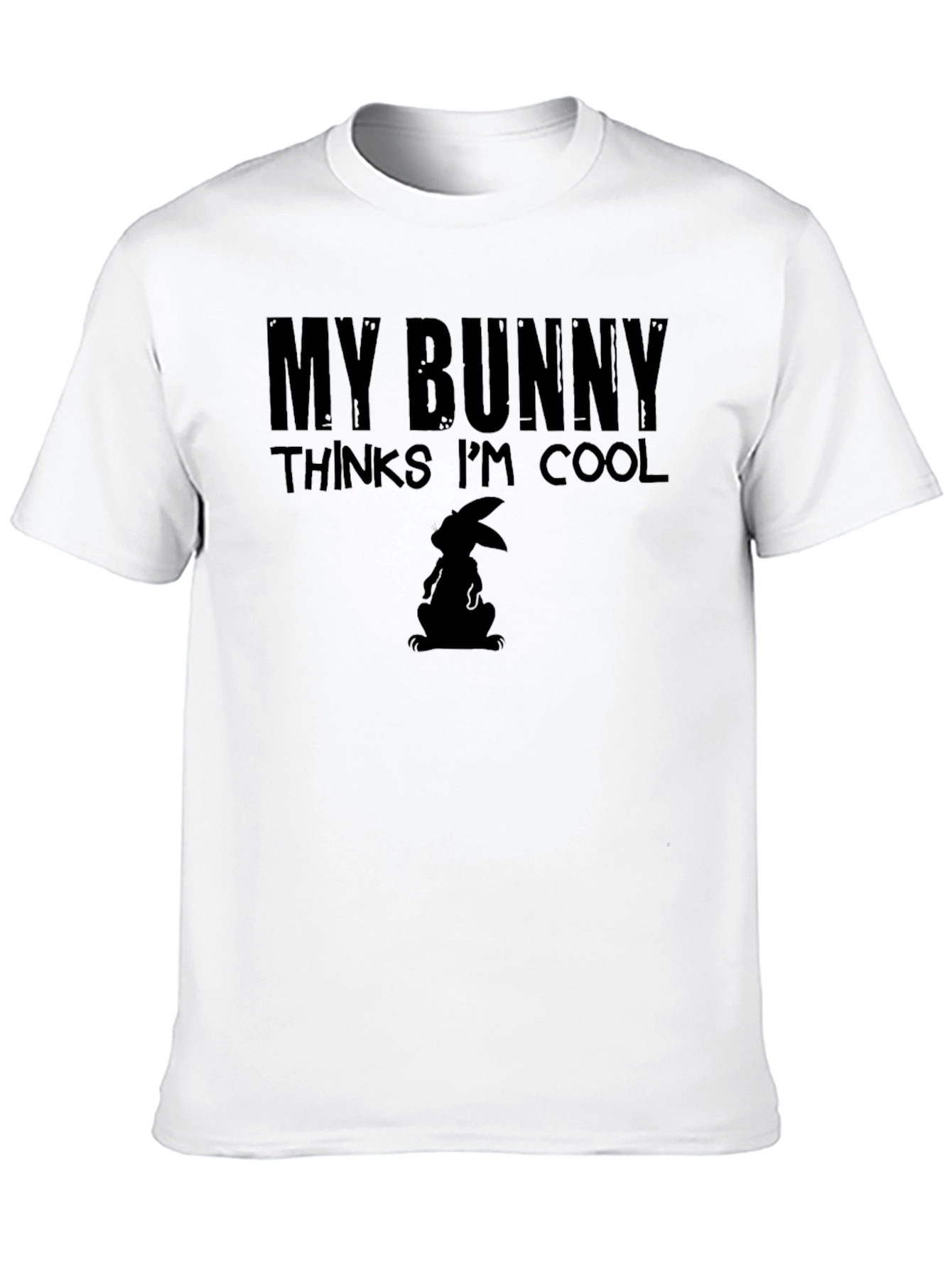 Black My Bunny Thinks I'm Cool T-Shirt view 10