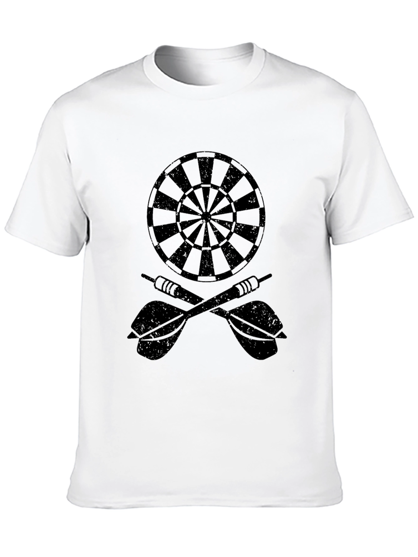 Black Darts and Dartboard Graphic Tee - Classic Black view 10