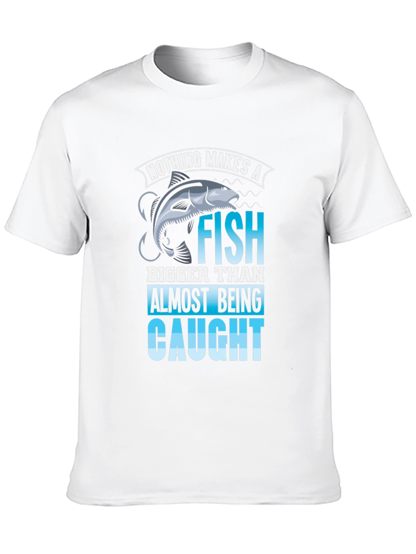 Black Fishing T-Shirt: Nothing Makes a Fish Bigger view 10
