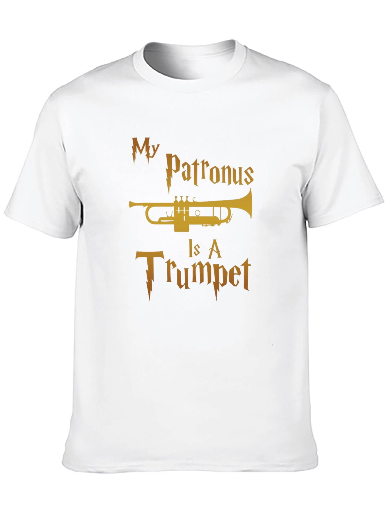 Black My Patronus is a Trumpet T-Shirt view 10