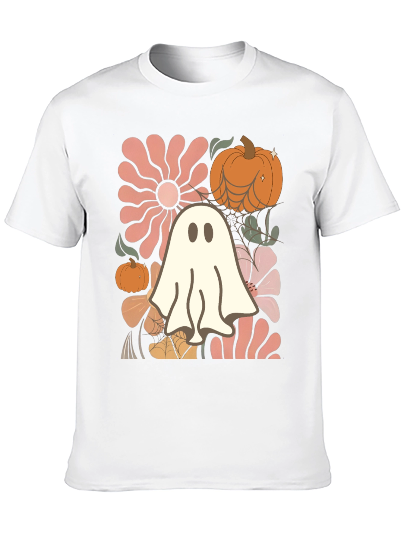 Black Spooky Season Ghost T-Shirt view 10