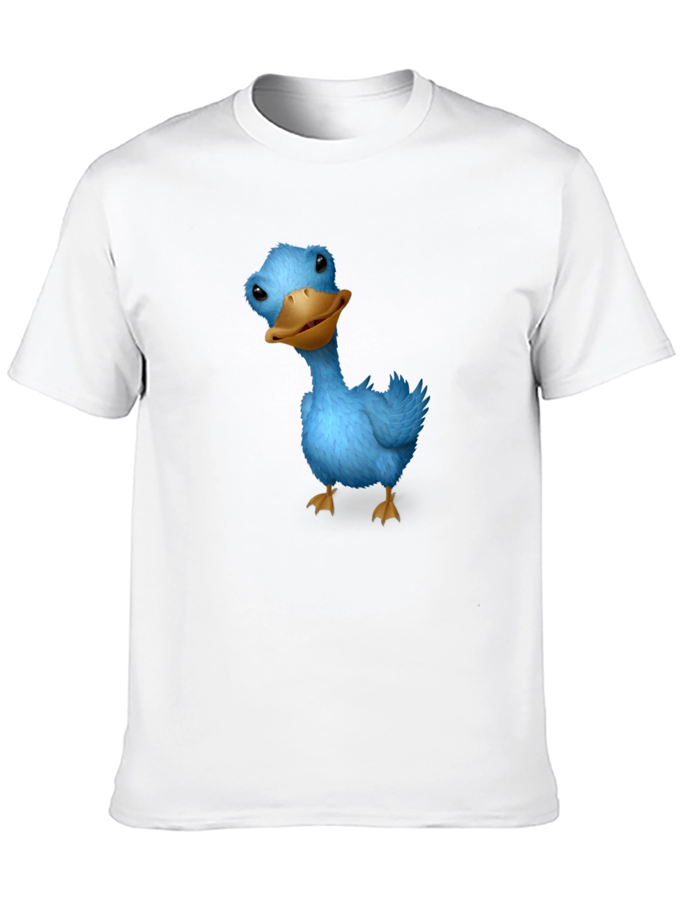Black Blue Duck Graphic Tee - Soft Cotton Casual T-Shirt view 10