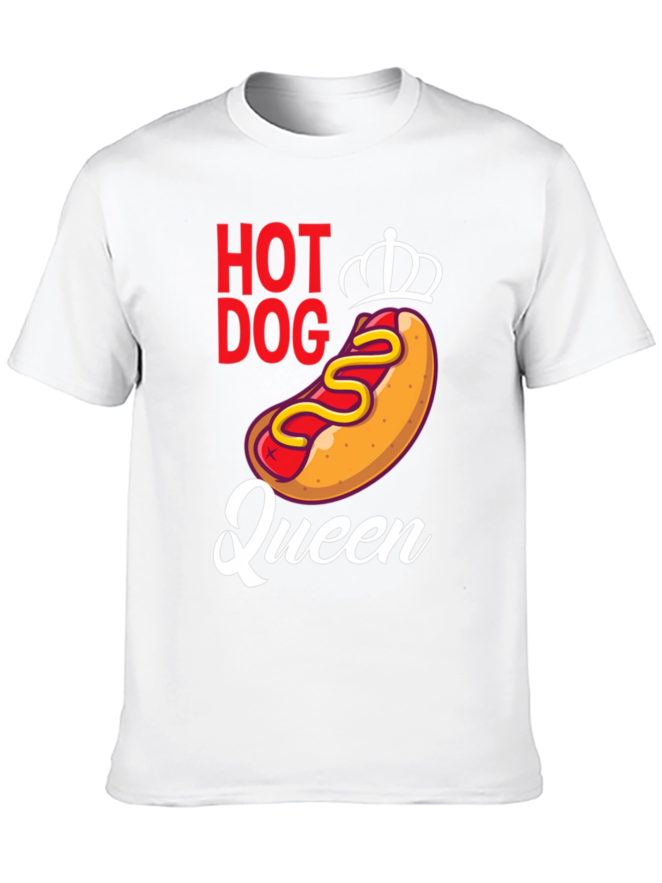 Black Hot Dog Queen Graphic Tee - Unisex view 10