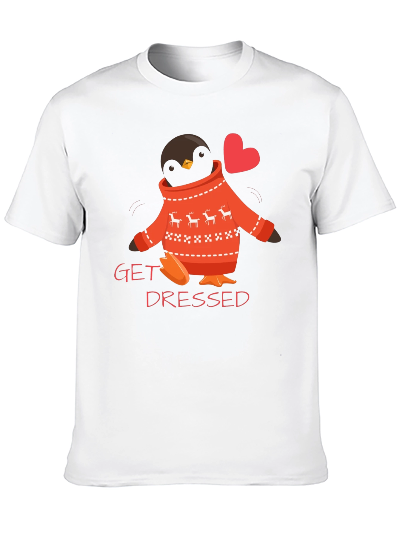 Black Get Dressed Penguin Sweater T-Shirt view 10