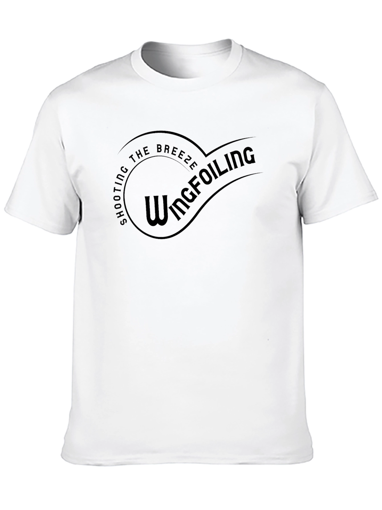 Black Wingfoiling Breeze Black T-Shirt view 10