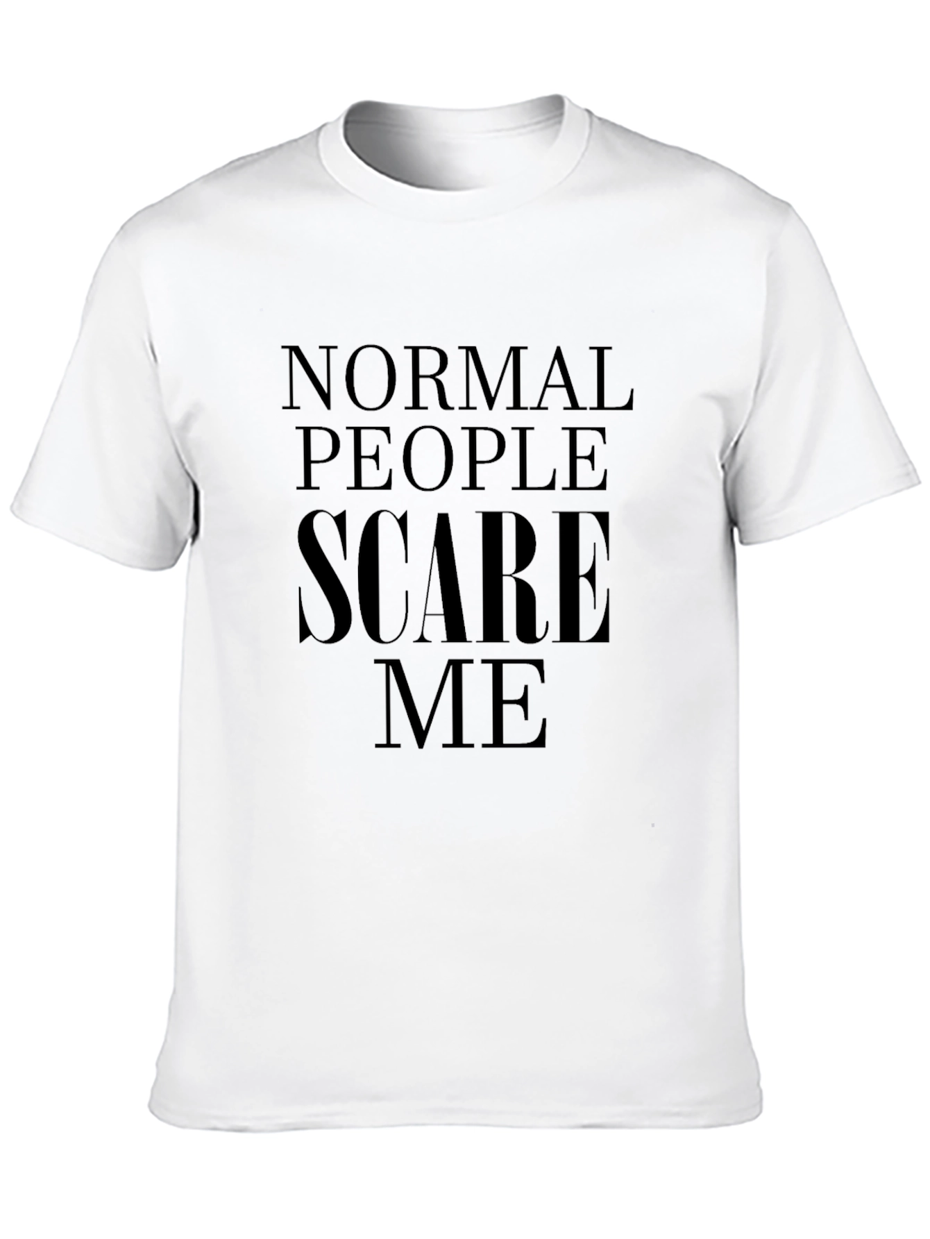 Black Normal People Scare Me Graphic Tee view 10