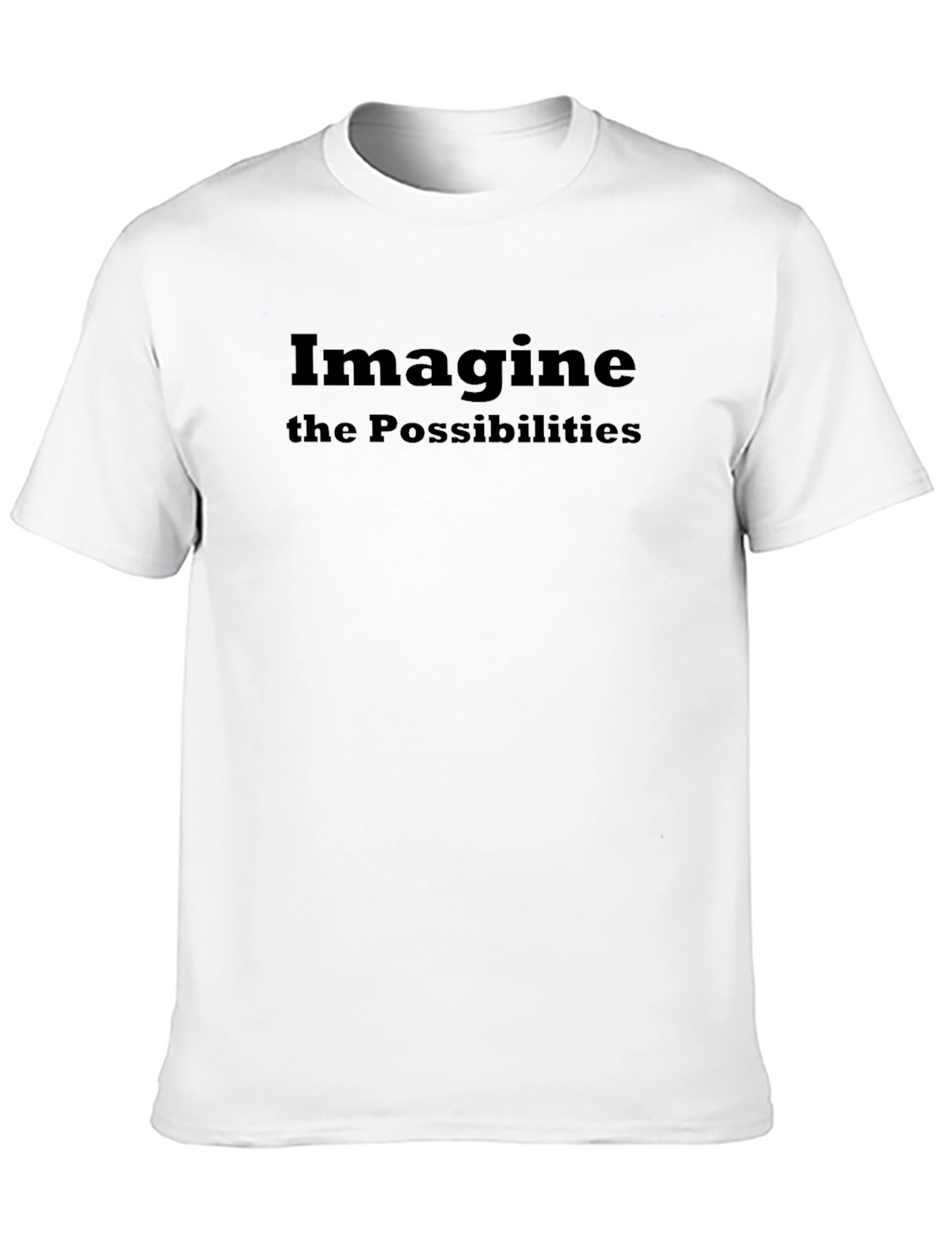 Black Imagine the Possibilities Black T-Shirt view 10
