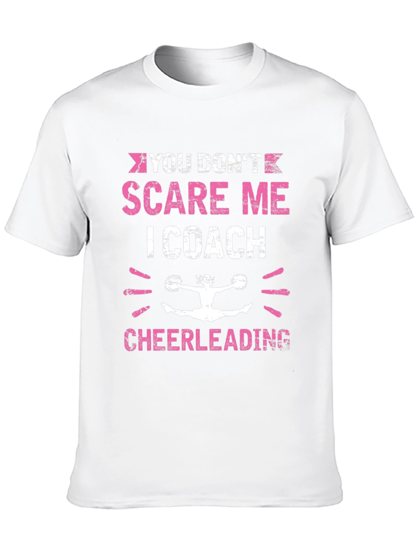 Black Cheerleading Coach Graphic Tee - Black Cotton T-Shirt view 10