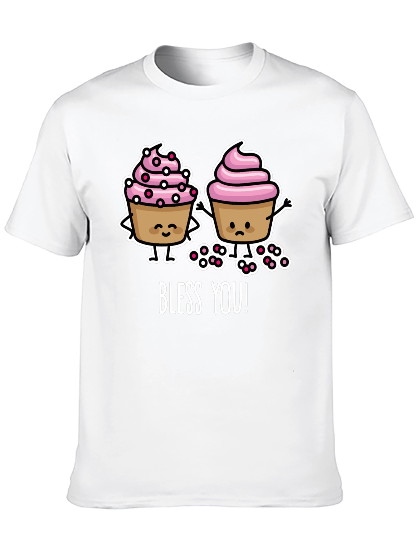 Black Bless You Cupcake T-Shirt view 10