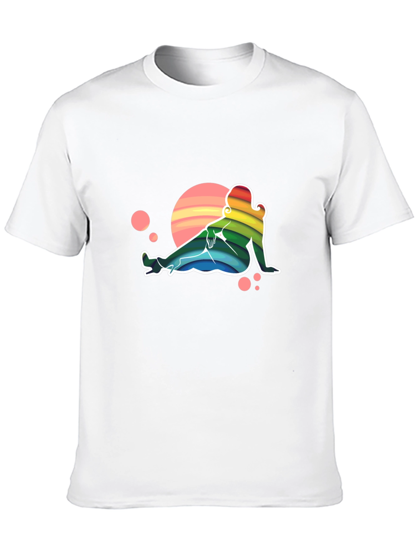 Black Rainbow Silhouette Graphic Tee view 10