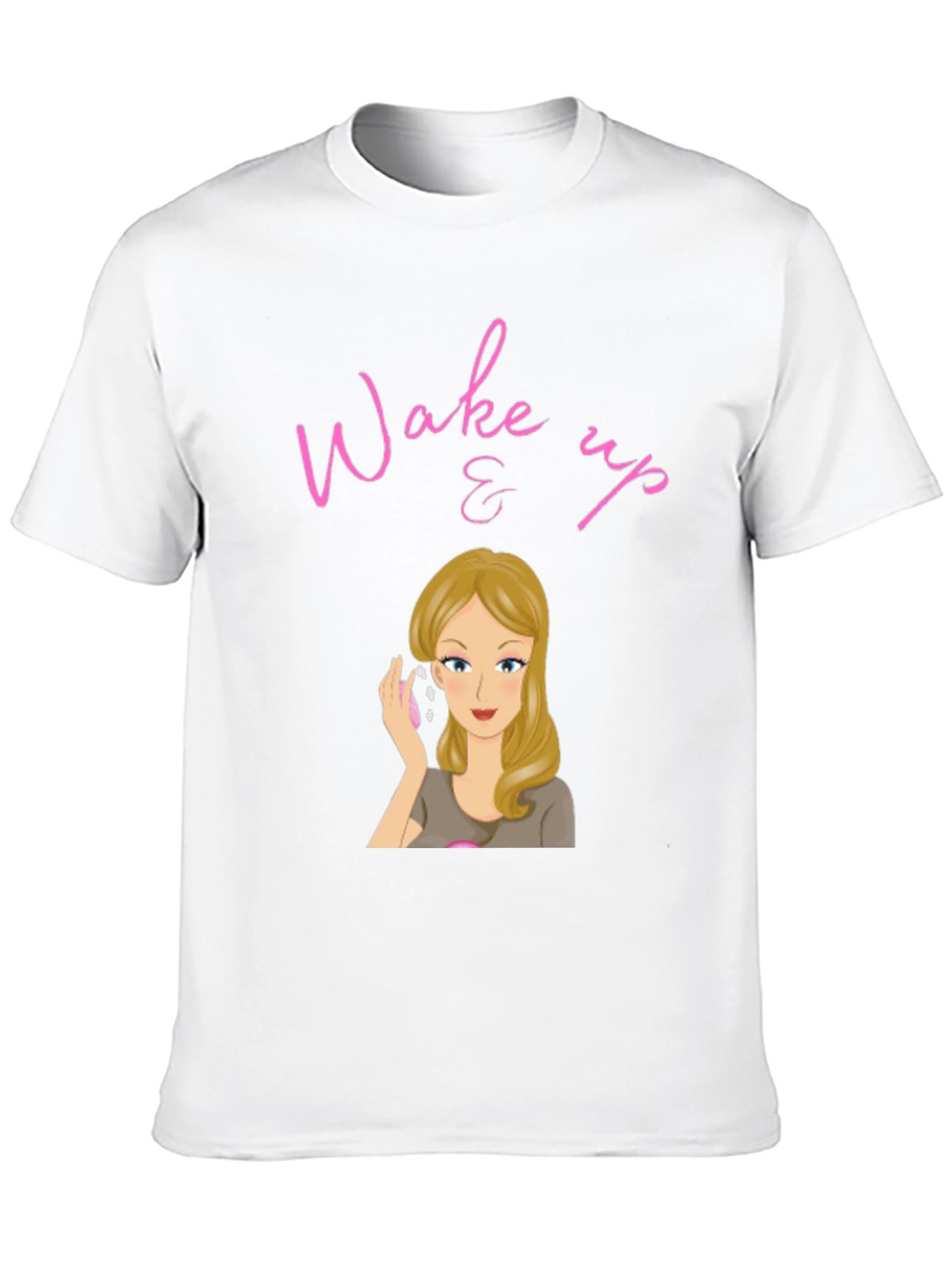 Black Wake Up & Makeup Black T-Shirt view 10