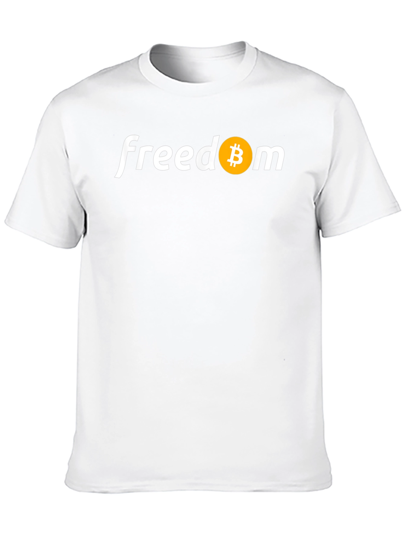 Black Bitcoin Freedom Tee - Crypto Enthusiast T-Shirt view 10