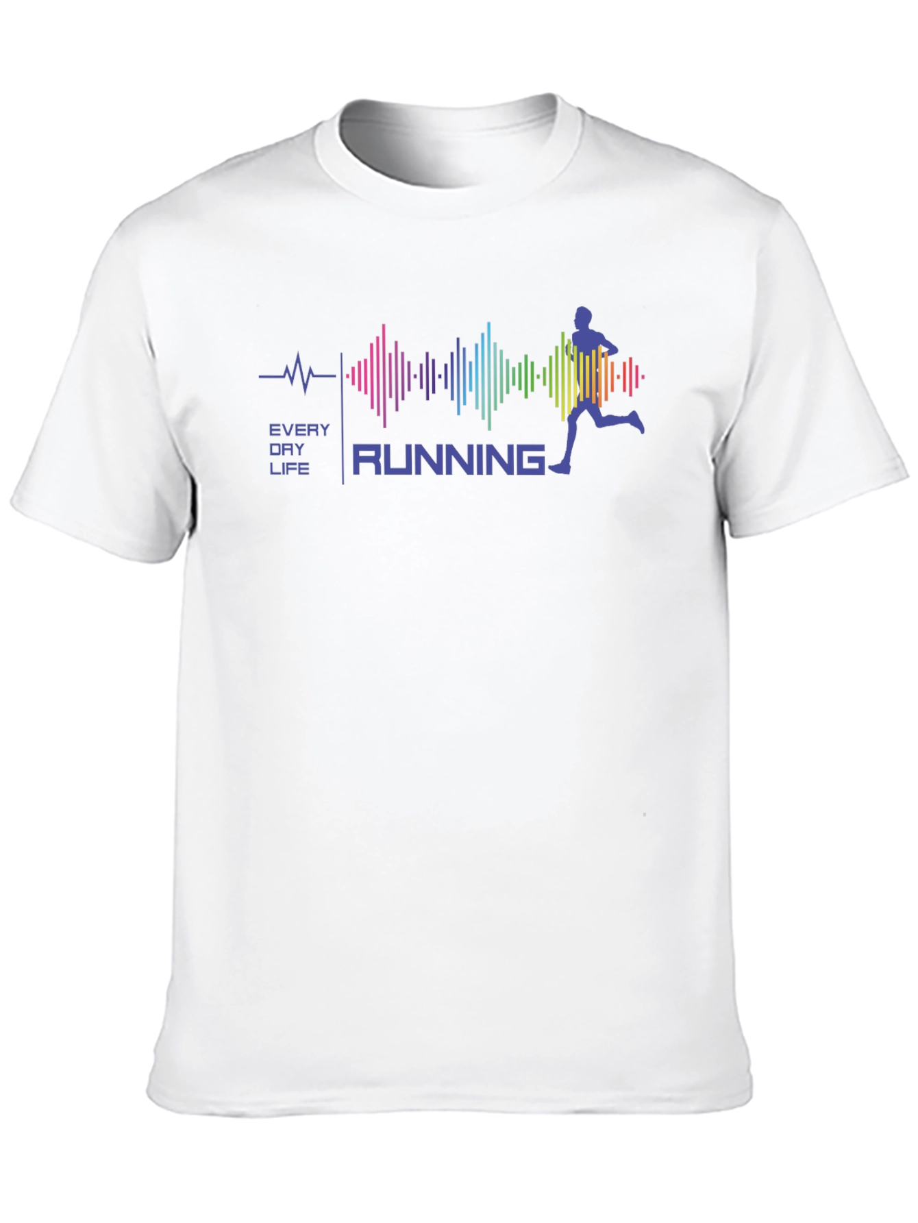 Black Every Day Life Running T-Shirt view 10
