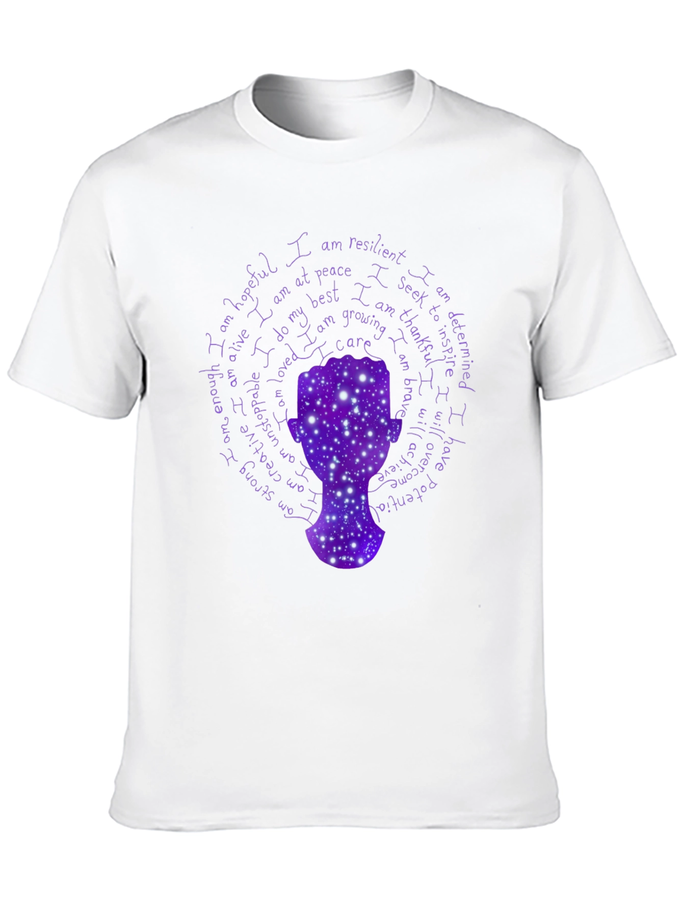 Black Affirmation T-Shirt - Inspirational Self-Love Tee view 10