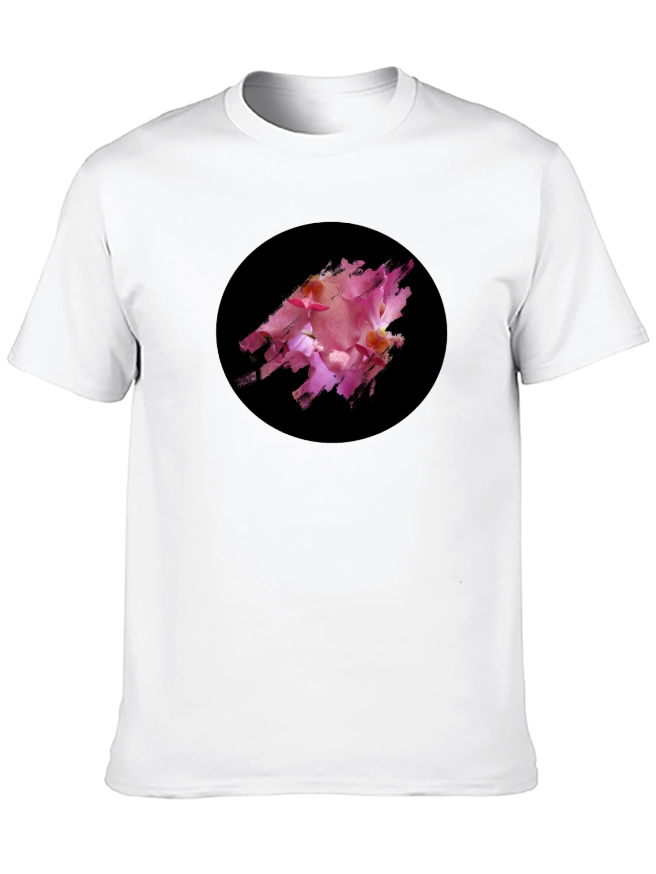 Black Black Tee with Floral Graphic Print view 10