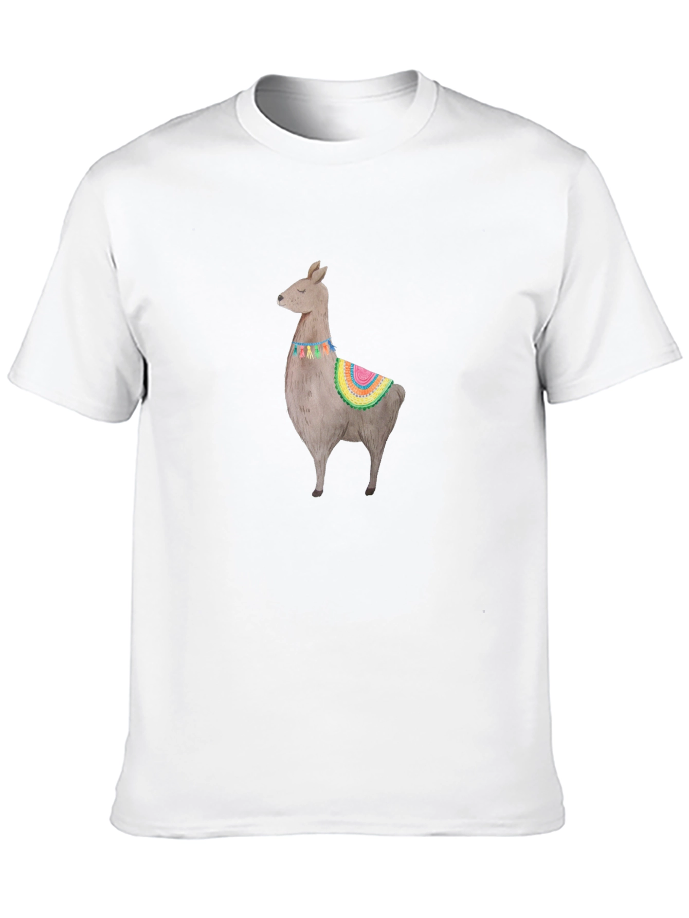 Black Llama Graphic Black T-Shirt view 10