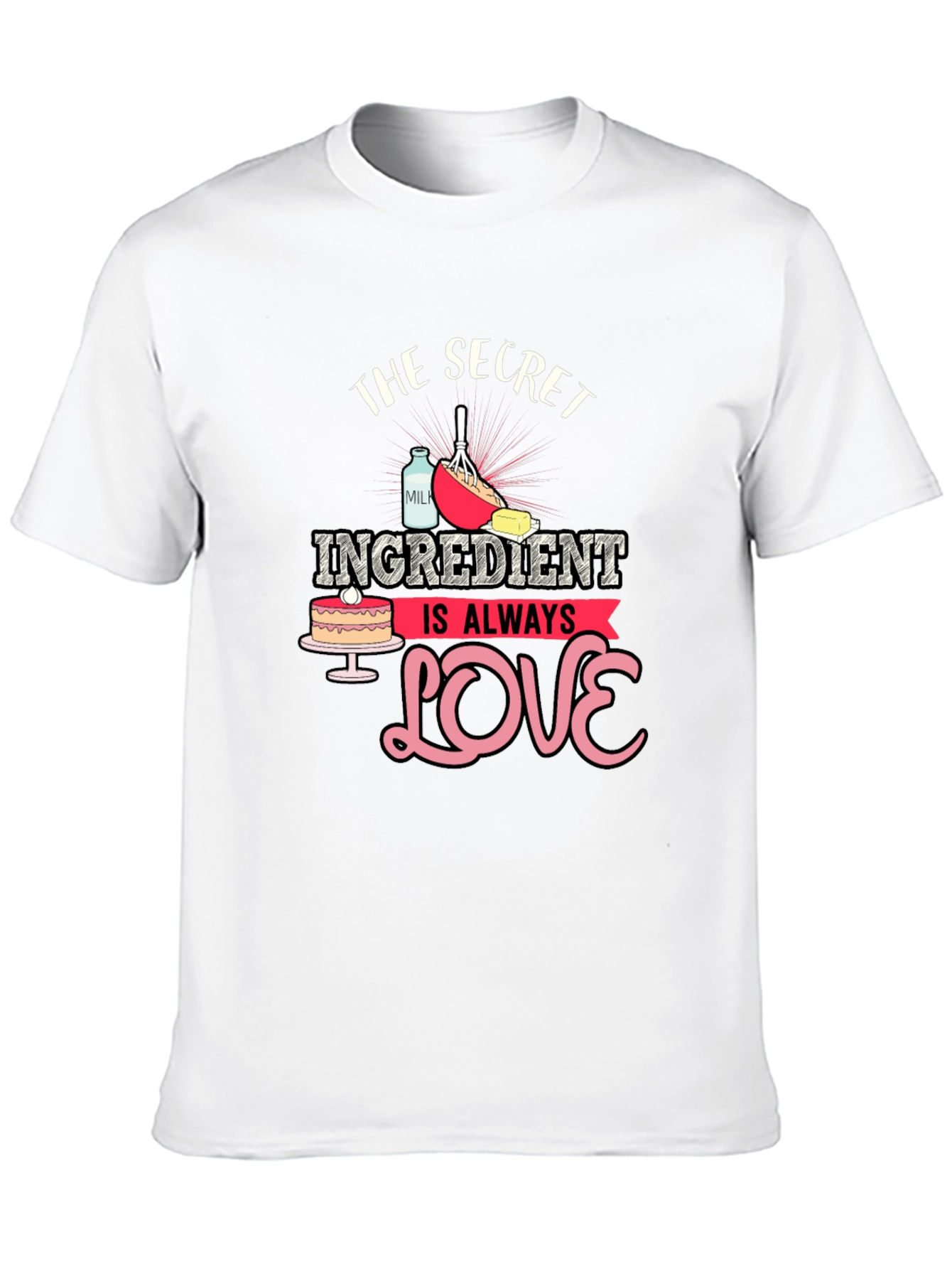 Black Secret Ingredient Love Black T-Shirt view 10