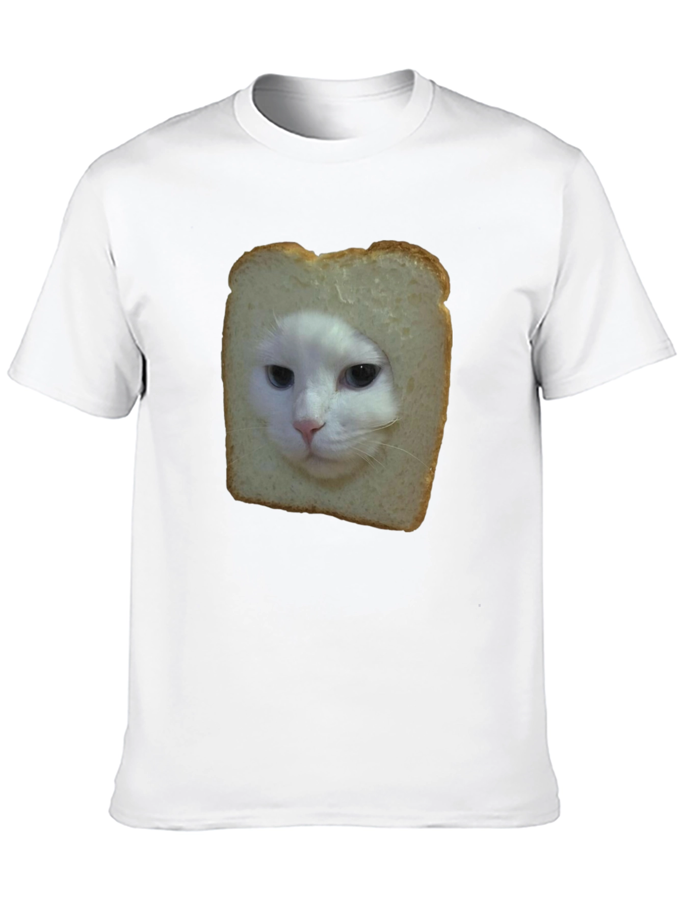 Black Cat in Bread Slice Black T-Shirt view 10