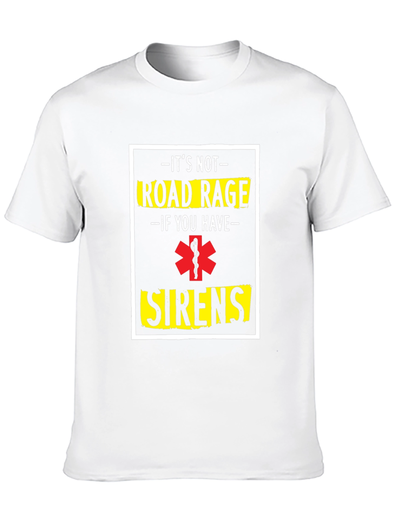 Black Road Rage Sirens T-Shirt view 10