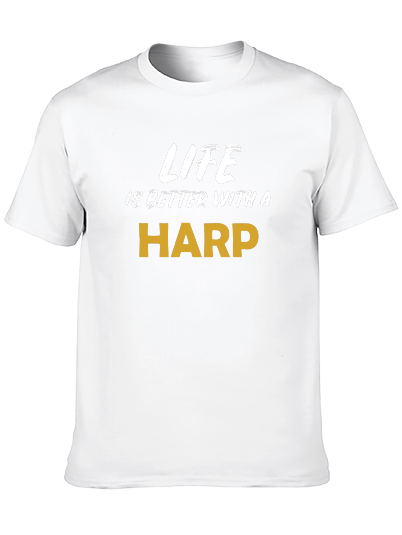 Black Life is Better with a Harp - Graphic Tee view 10