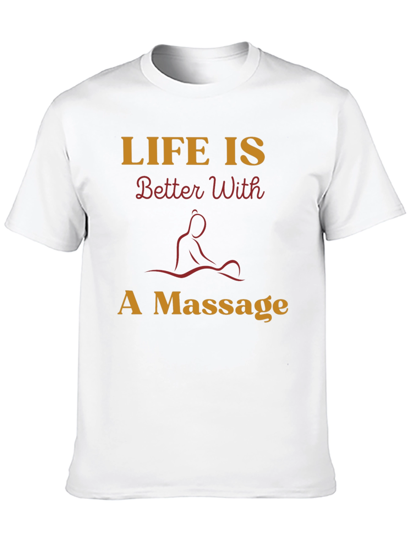 Black Life is Better With A Massage Graphic T-Shirt view 10