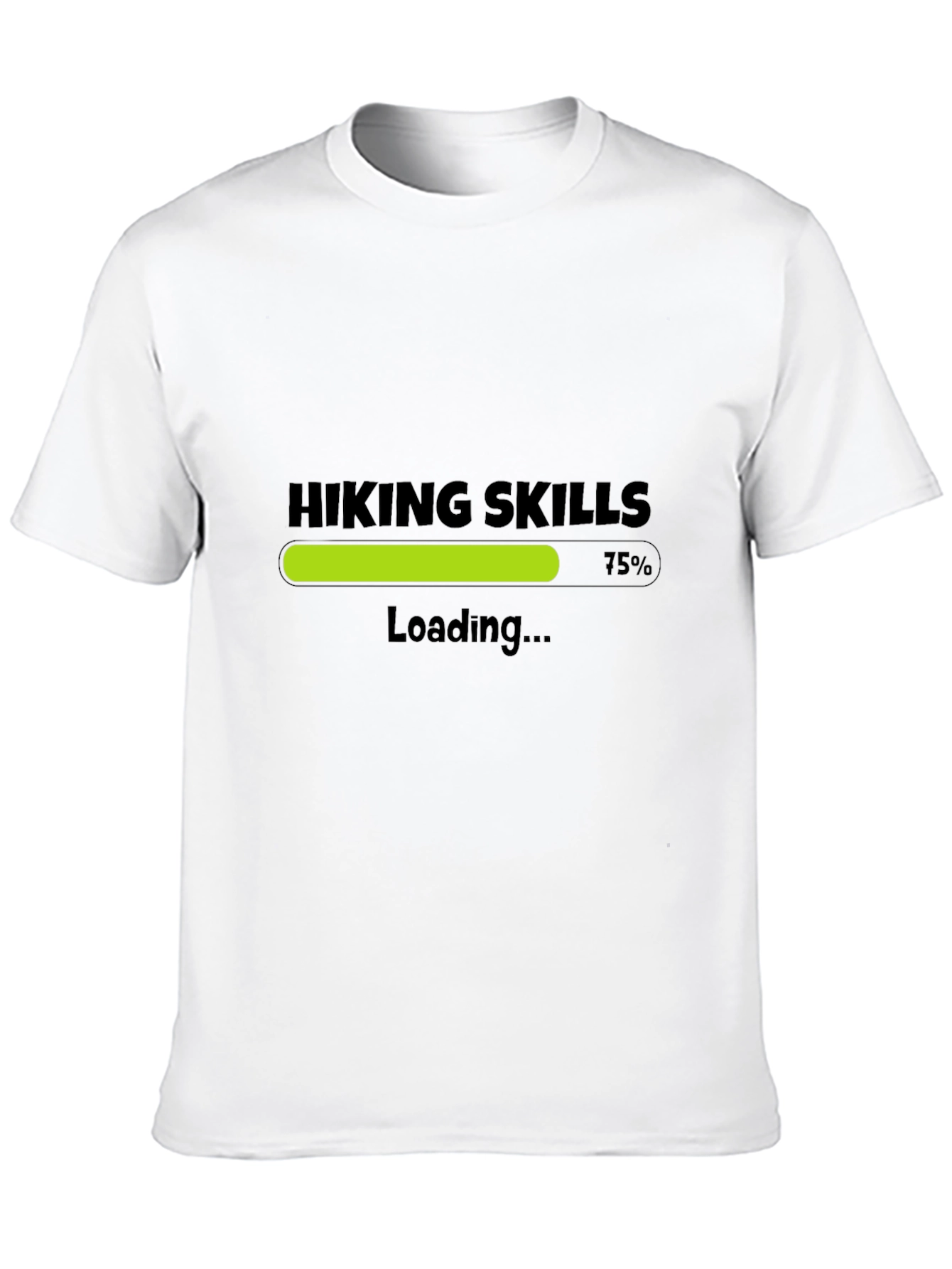 Black Hiking Skills Loading T-Shirt - Black view 10