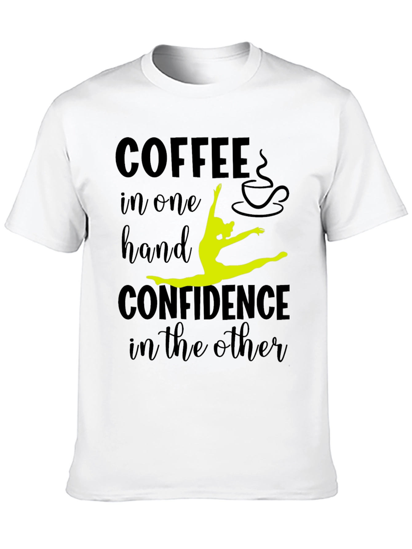 Black Coffee & Confidence Graphic Tee - Black view 10