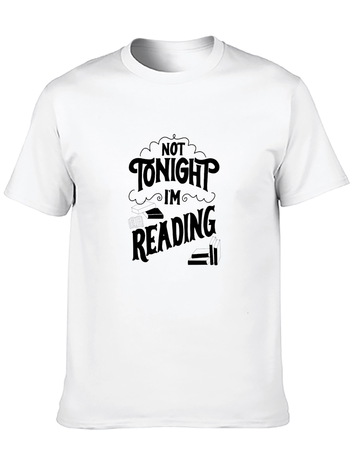 Black Reading Lover's Black T-Shirt view 10