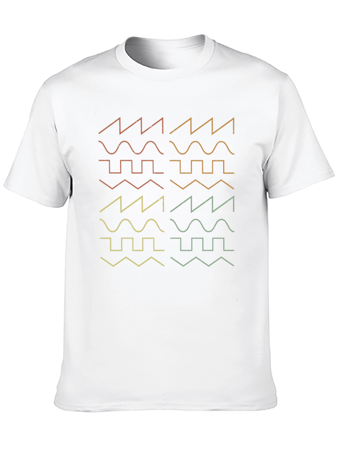 Black Synth Waveform T-Shirt - Retro Electronic Music Tee view 10